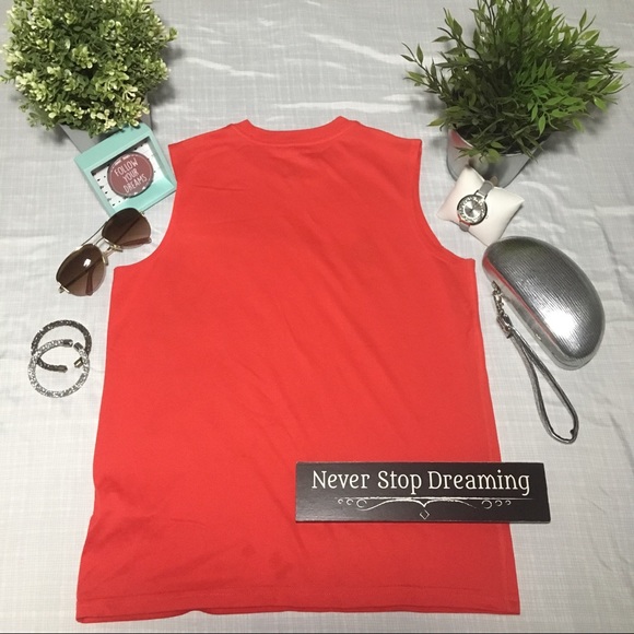 NIKE RED MUSCLE TOP - Picture 2 of 7